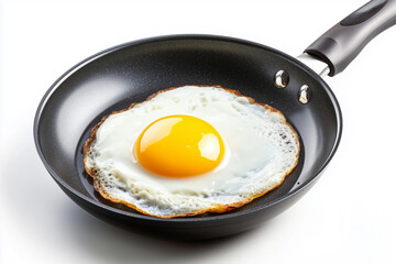 Flawless cooking fried fresh egg, generated AI