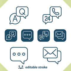 Contact - Contact Us Icons