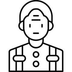 Elderly Icon Vector Element