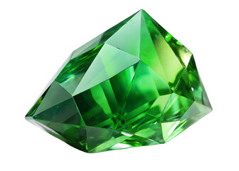 green crystal gem png image on transparent background