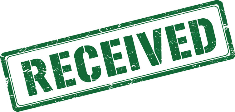 green received stamp with textured edges on transparent background