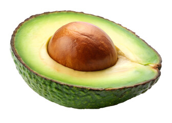 fresh half avocado png image on transparent background