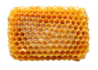 honeycomb with honey top view png image on transparent background