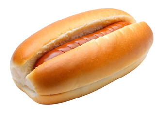 hotdog bun with slight crust png image on transparent background