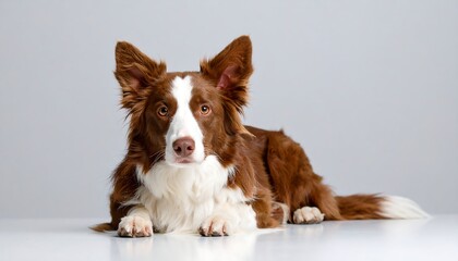 Dog portrait, lying down
