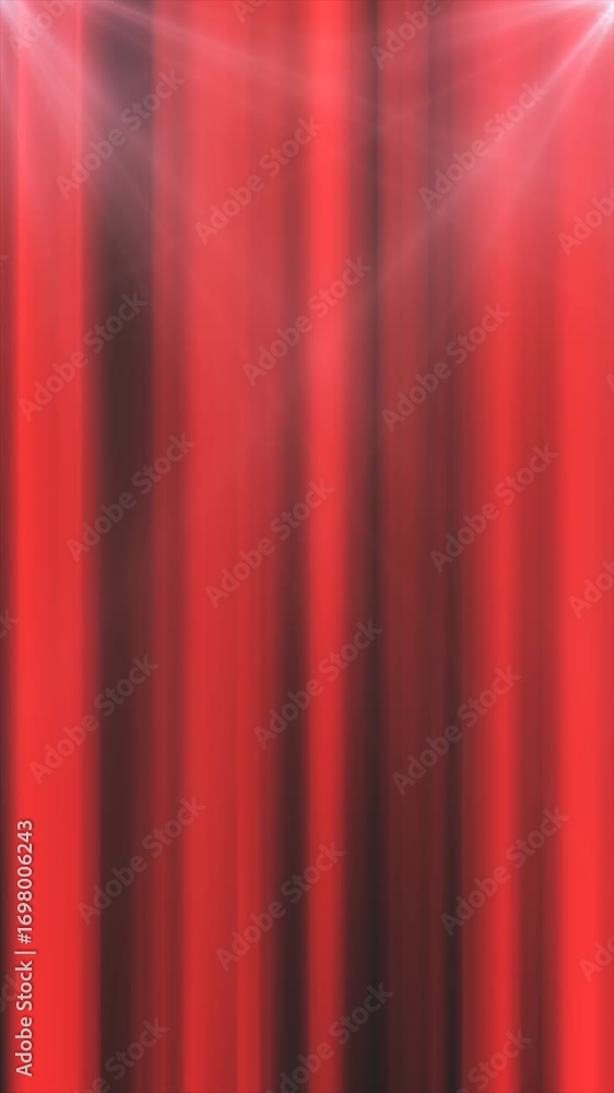 Poster a soft, glowing curtain of red, with a mesmerizing flow of light and shadow, creating a dramatic and