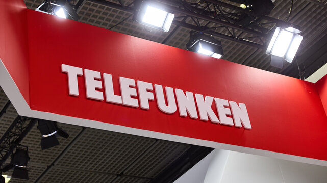 BERLIN, GERMANY - September 7th, 2025: Photo of Telefunken brand logo at IFA