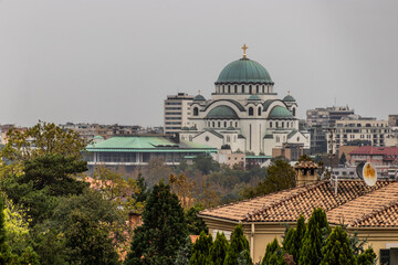 Obraz premium Church of Saint Sava in Belgrade, Serbia