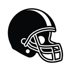 Naklejka premium American Football Helmet Icon Design
