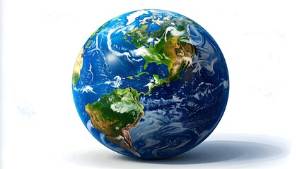 Fototapeta premium Earth globe, realistic view