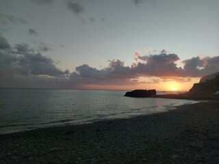 Madeira island, sea, water, blue, waves, landscape, travel, adventures, destination, nature, view, rock, cliff, mountain, green, blue, paradise, madeira island, sunset, dawn, evening, darl, ligth
