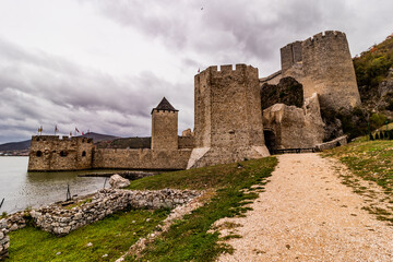 View of Golubac medieval fortress, Serbia