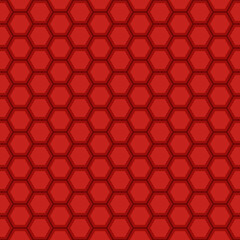 Seamless red hexagon pattern