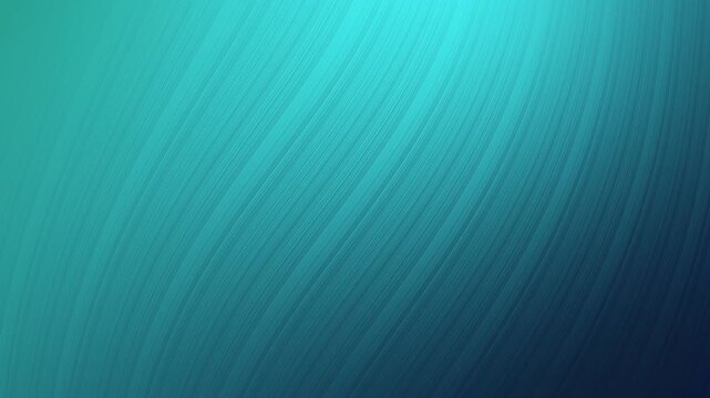 Abstract animated background featuring diagonal brushed texture with smooth gradient in vibrant teal and turquoise colors. 