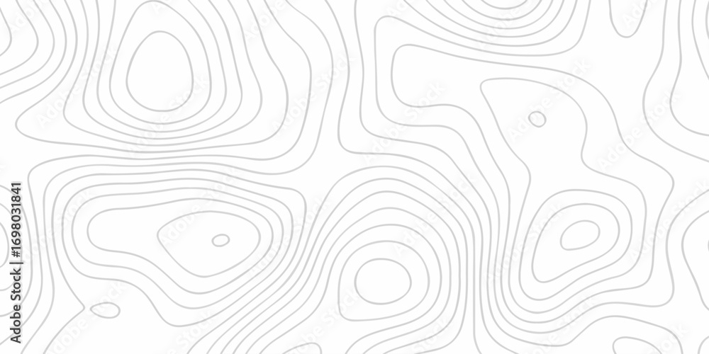 Poster abstract topographic white wave paper curved reliefs. topographic map patterns, topography line map.