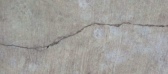 Rough Concrete Surface with a Large Horizontal Crack