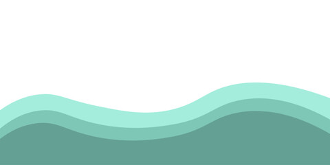 Soothing wavy background with turquoise hues. Modern and calm design elements.