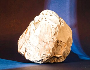 Rough, light-toned rock on dark background