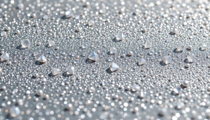 Silver glamour shimmer, subject at bottom with ample copy space above, pristine daylight, clear positioning, suitable for photo.