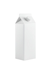 Blank white carton packaging mockup with screw cap