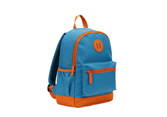 Blue and orange childrens backpack school bag childrens carry bag kids backpack toddler backpack preschool bag