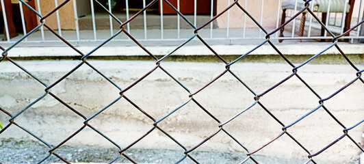 High Resolution Isolated Chain-Link (Or Wire Net Or Wire-Mesh) Fence On A White Background