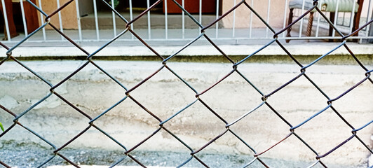 High Resolution Isolated Chain-Link (Or Wire Net Or Wire-Mesh) Fence On A White Background