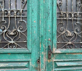 old wooden door