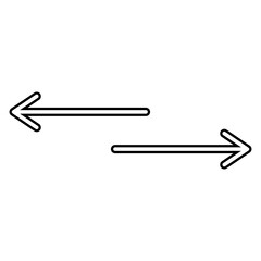 Pointer icon vector. Arrow illustration sign. direction symbol collection. Route logo. Course mark.