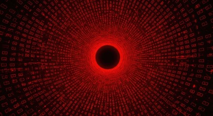 Red digital tunnel