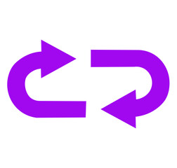 recycle arrows vector art on white background	