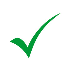 Checkmark green icon on transparent background svg