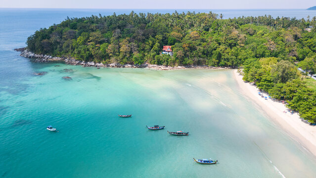 Aerial view on Kata Beach on Phuket, Thailand.