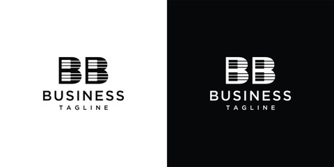 B piano letter sign logo vector template illustration