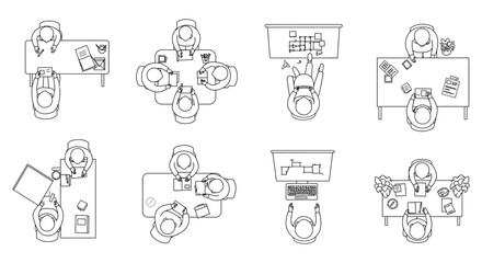 students learning in various classroom settings with technology