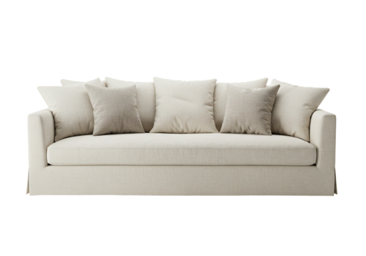 Cream sofa with cushions modern furniture home decor interior design