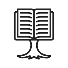 Literacy Treeicon vector image. Suitable for mobile apps, web apps and print media.