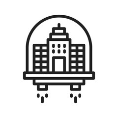 Mars Colonyicon vector image. Suitable for mobile apps, web apps and print media.