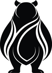 Stylized Bear Icon Set: Abstract, Geometric & Symbolic Wildlife Designs