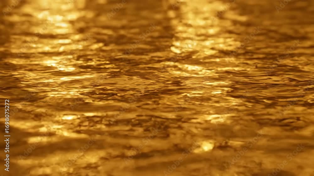 Poster luxurious liquid gold background with shimmering golden texture. mesmerizing abstract wave pattern o