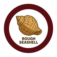 Rough seashells icon 