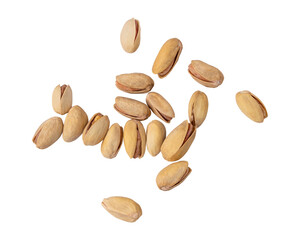 Obraz premium Pistachio nuts isolated on transparent background