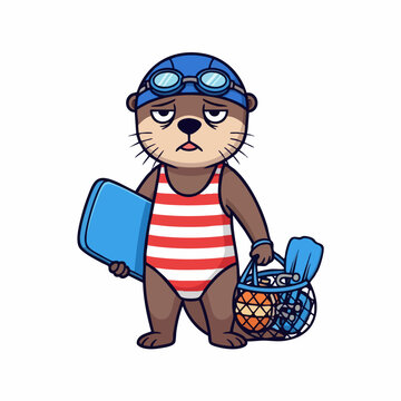 Swim Cap clip art preview