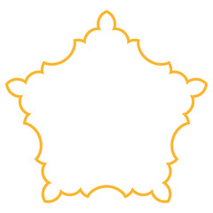 Decorative Gold Frame Vector Design