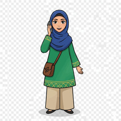 Woman talking on the phone