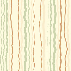 Organic Vertical Wavy Lines Seamless Pattern