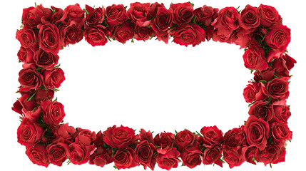Red rose border frame