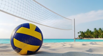 Beach Volleyball Bliss Sun-Kissed Sands and a Seaside Game of Skill and Fun