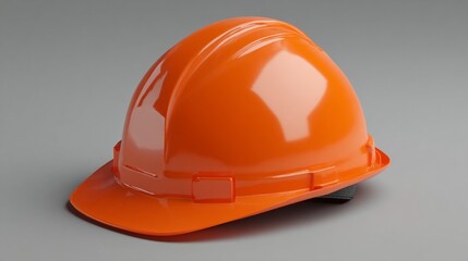 Orange safety helmet