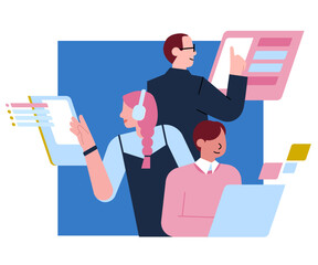 Teamwork in a digital space